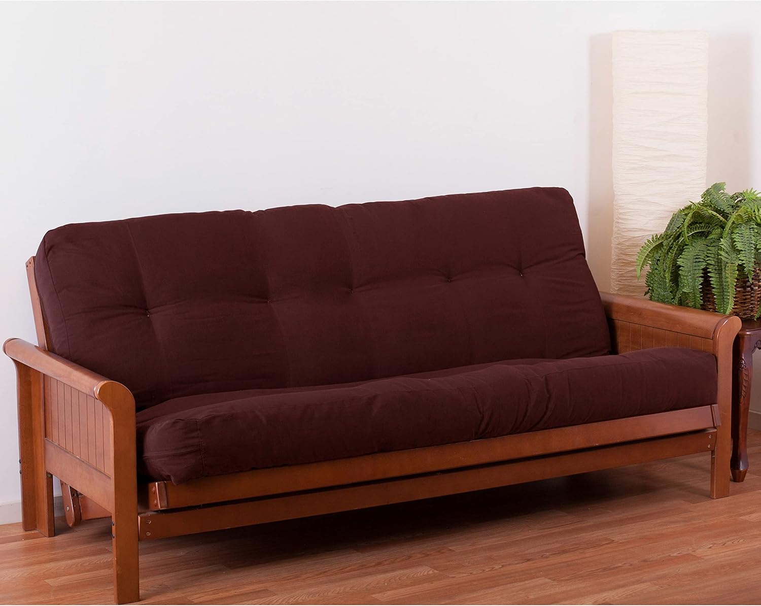 Blazing Needles Renewal 7" Twill Futon Mattress, Full, Aqua Blue