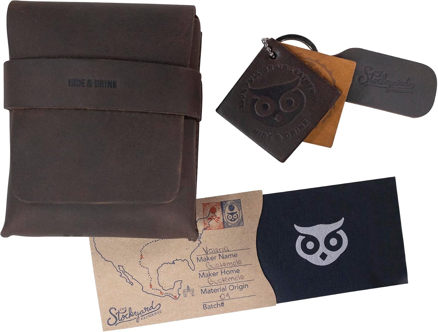 Hide & Drink, Card Organizer Pouch, Holds Up to 12 Cards Plus Folded Bills, Coin Holder, Vintage Case, Stylish Accessories, Full Grain Leather