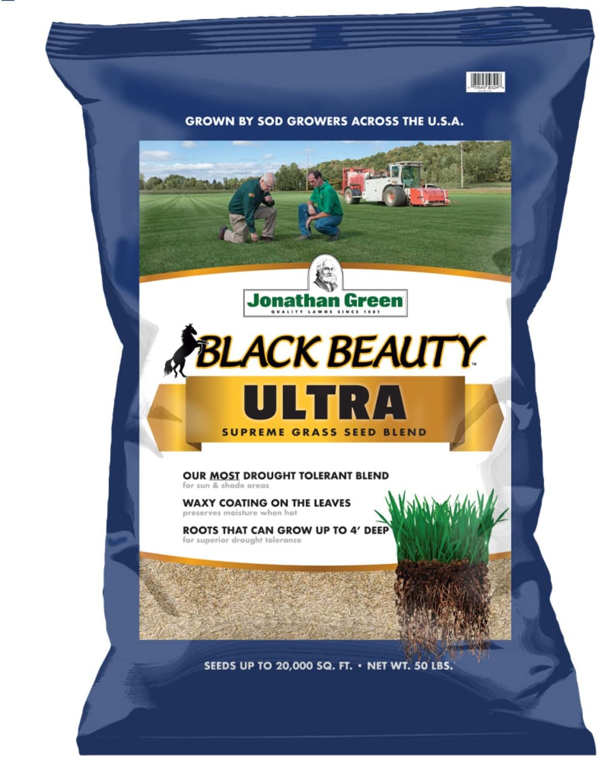 Jonathan Green (10323) Black Beauty Ultra Grass Seed - Cool Season Lawn Seed (25 lb)