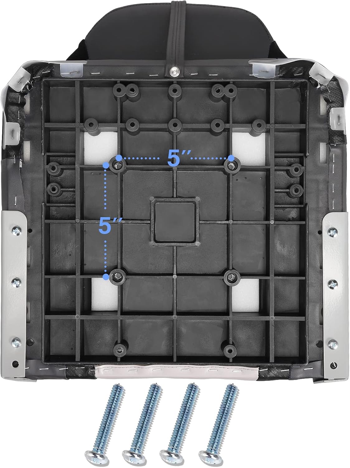 Leader Accessories Low/High Back Folding Fishing Marine Boat Seat 2 Pack