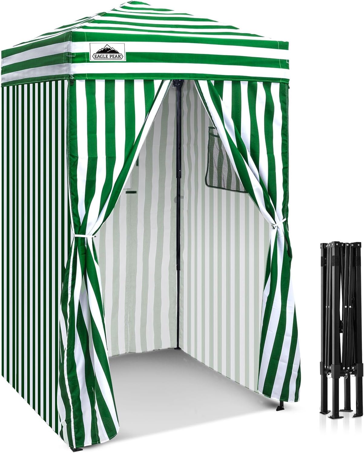 EAGLE PEAK 4x4 Pop Up Changing Tent, Outdoor Changing Room, Gray/White