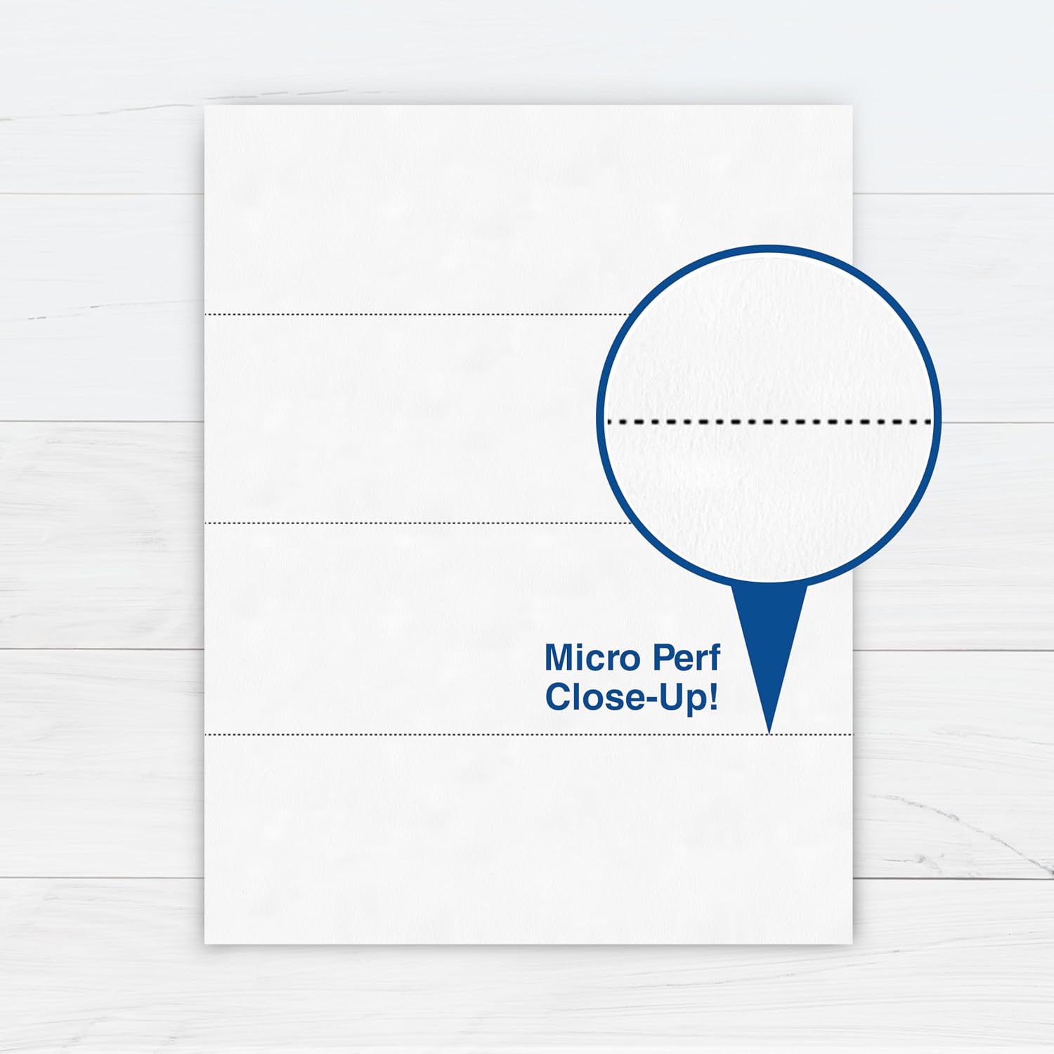 PrintWorks Professional 4 Part Perforated Paper 8.5” x 11” - Perfect For W-2, 1099