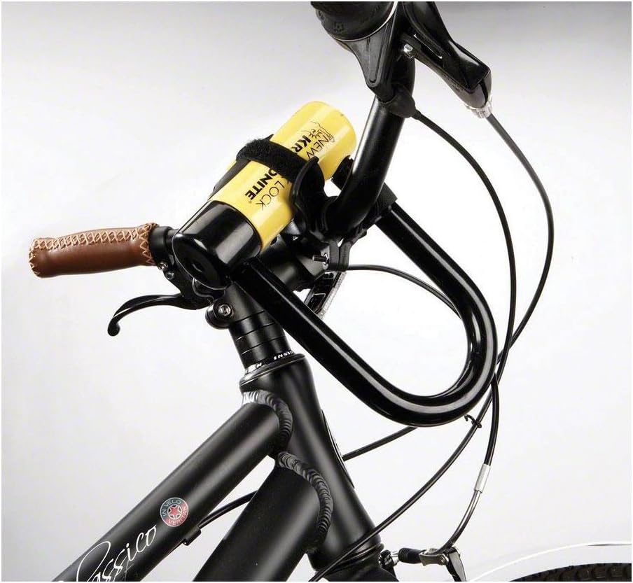 Kryptonite Bike Lock Handlebar Carrier, Lightweight Bracket for U-Locks | Fits 10-24mm Shackles and 22-32mm Handlebars