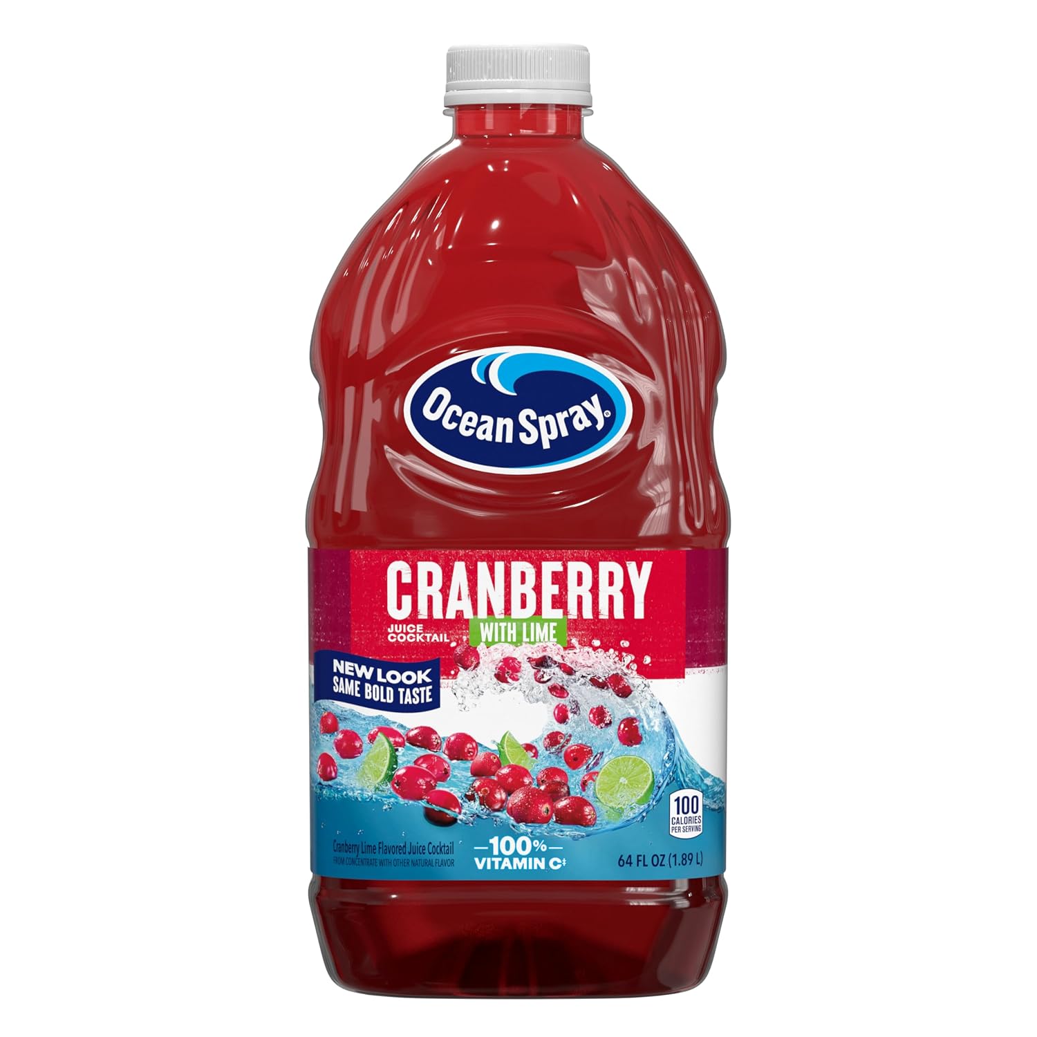 Ocean Spray® Cran-Apple™ Juice Drink, 64 Ounce Bottle, 8 Count | Ocean Spray® Cran-Apple™ Juice Drink, Made with Real Fruit Juice, 64 Fluid Ounce Bottle
