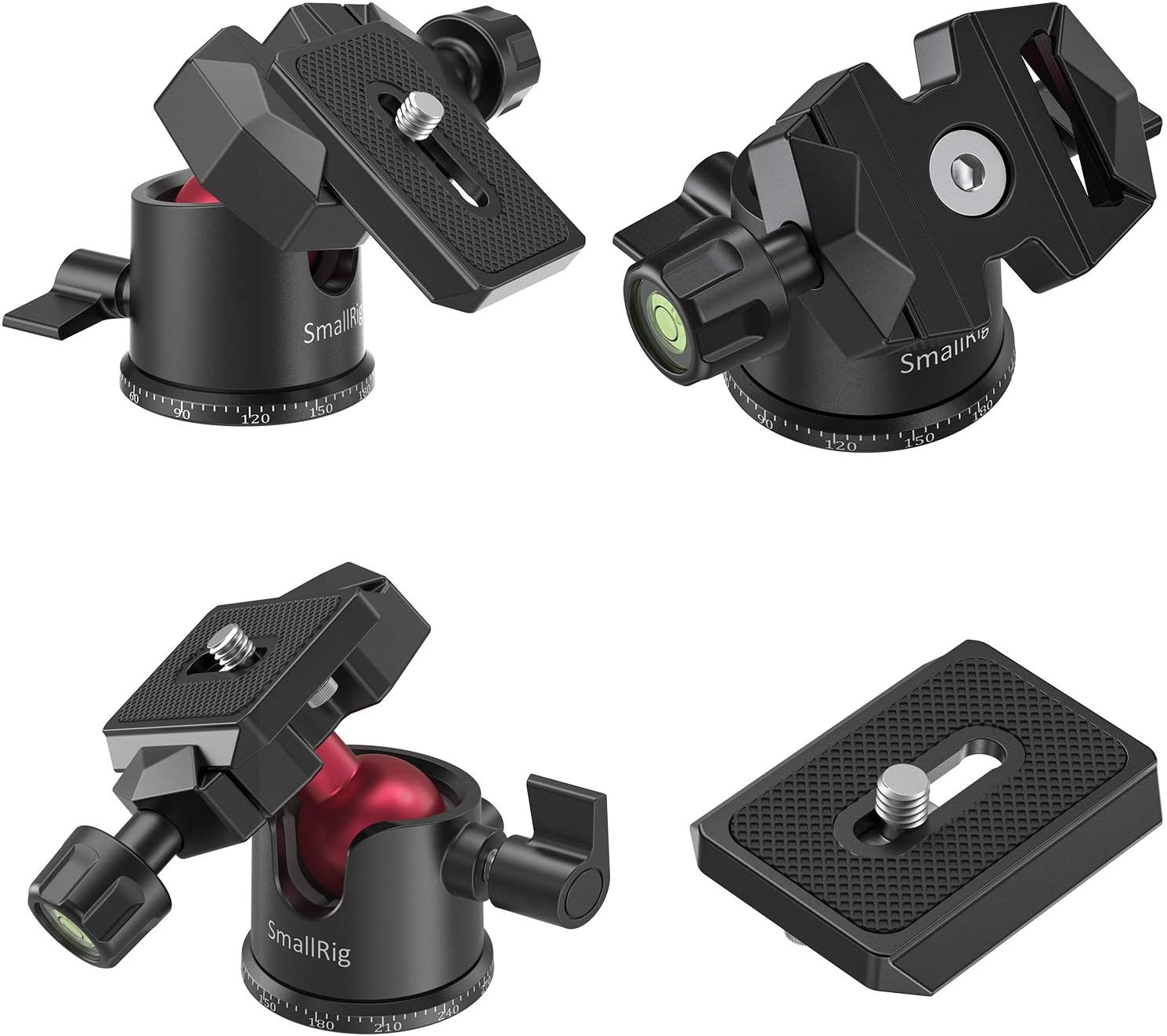 SmallRig Mini Ball Head with 360° Panoramic & Quick Release Plate - BUT2665