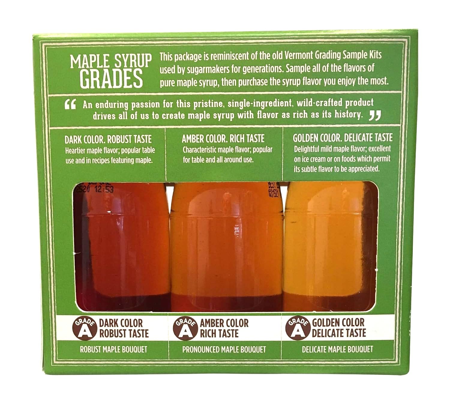 Vermont Maple Syrup Grading Sampler