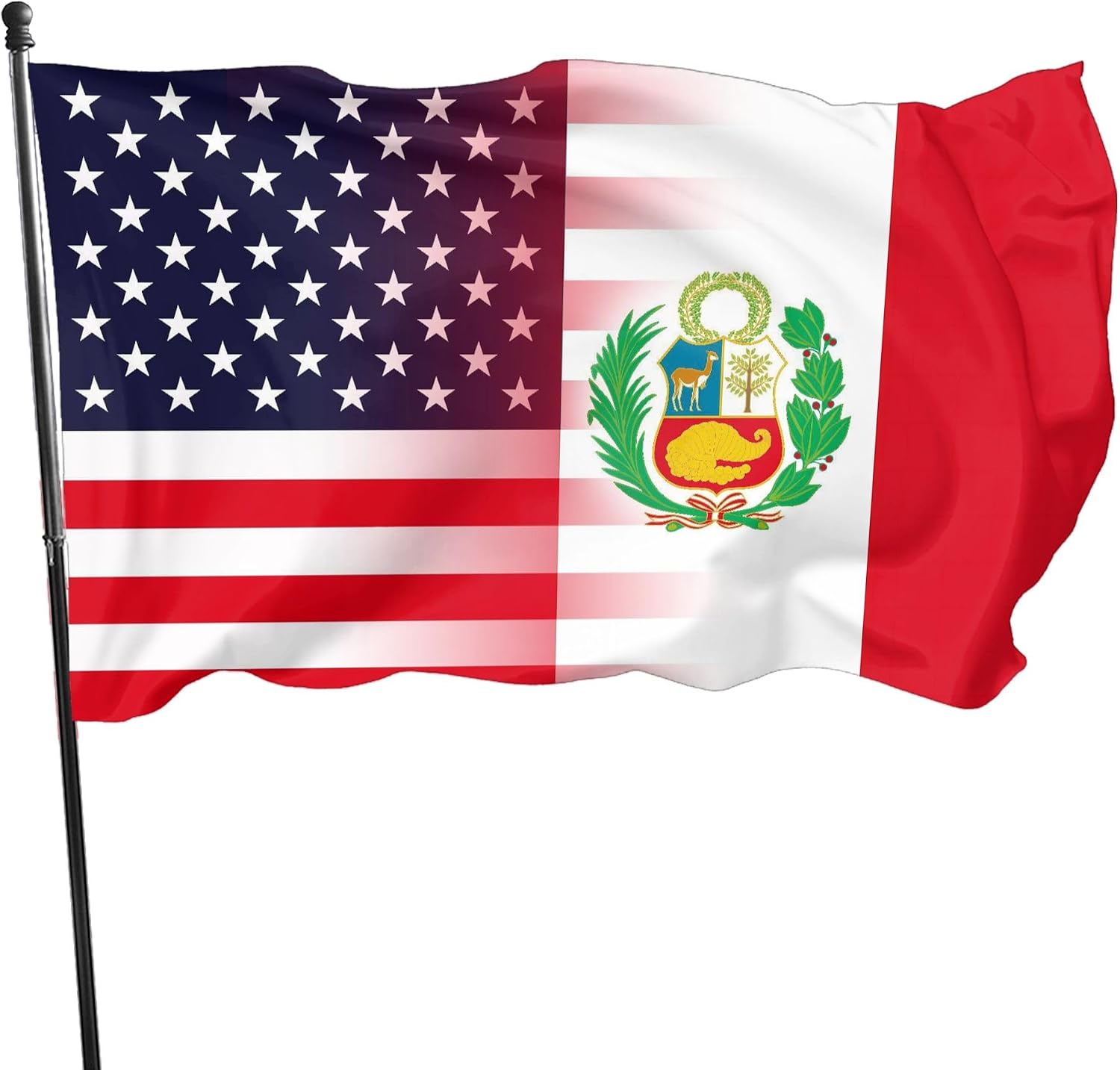 Nicaragua Nicaraguan And American Flag America USA 3x5 Ft Indoor Outdoor Decor Banner National Flags for Garden Yard Car Outside Decoration