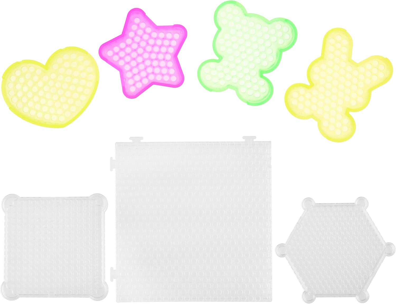 Kare & Kind Water Sticky Beads Pegboards - 7 pcs - Different Shapes and Colors - Kids, DIY, Arts, Craft, Indoor, Outdoor Activities