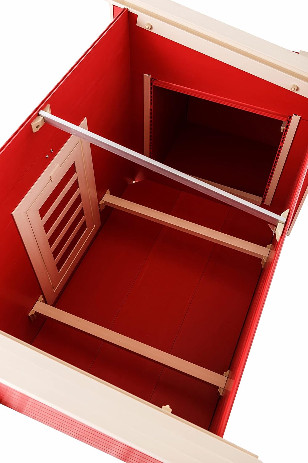 New Age Pet ECOFLEX Fontana Chicken Coop, Urban Barn for 2 to 3 Chickens, Easy Assembly, Eco Friendly & Durable, Tan