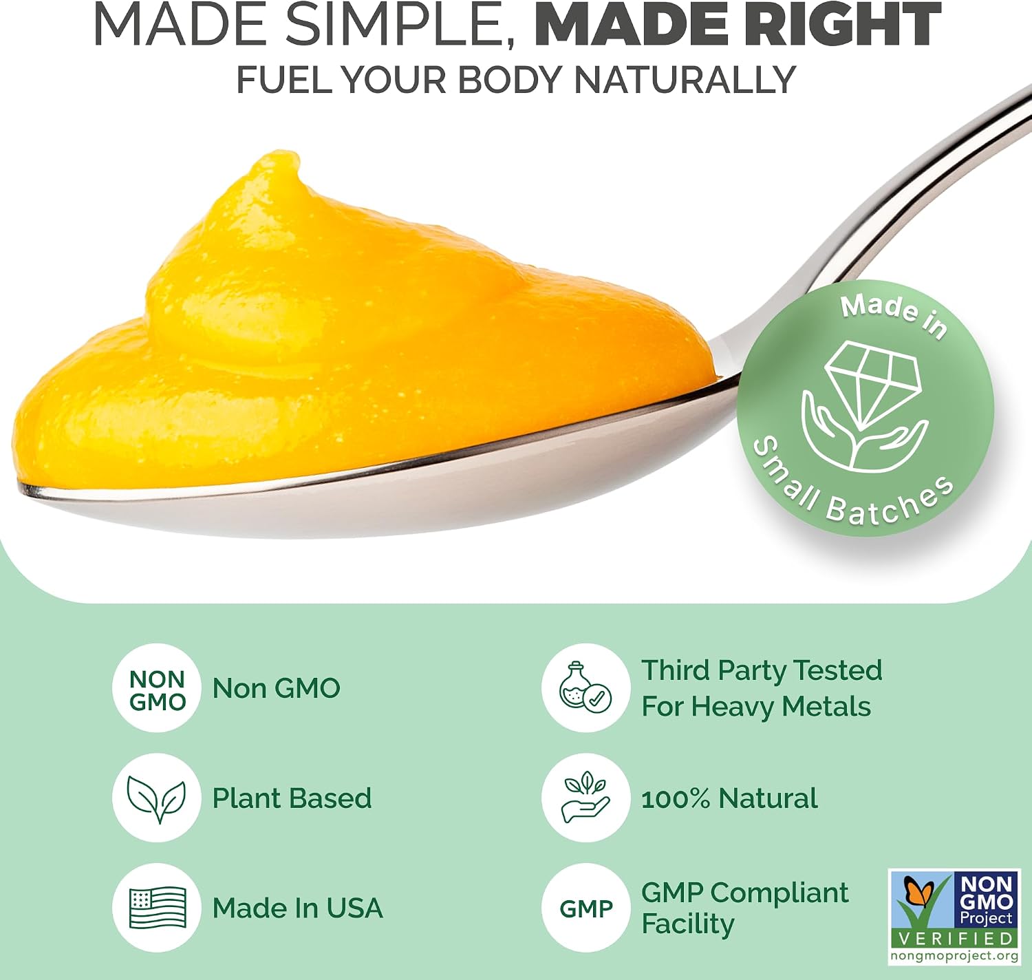 EverSmith Organics Wildcrafted Irish Sea Moss Gel, Mango Pineapple, 1 Jar