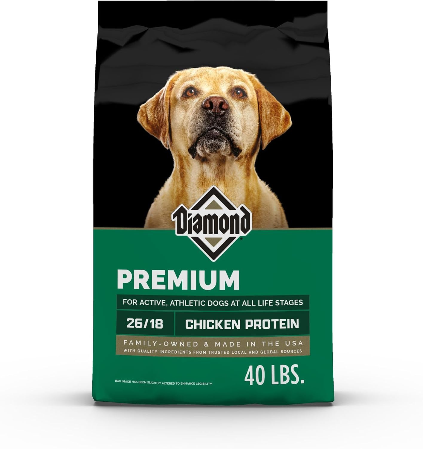 Diamond Maintenance Adult Dry Dog Food, Chicken Protein, 40lb | For Moderately Active Dogs | Omega Fatty Acids Help Support Healthy Skin & Shiny Coat | Guaranteed Probiotics