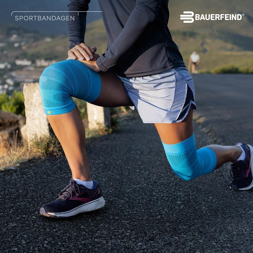 Bauerfeind Sports Compression Knee Sleeve - Lightweight Design with Gripping Zones for Knee Pain Relief & Performance