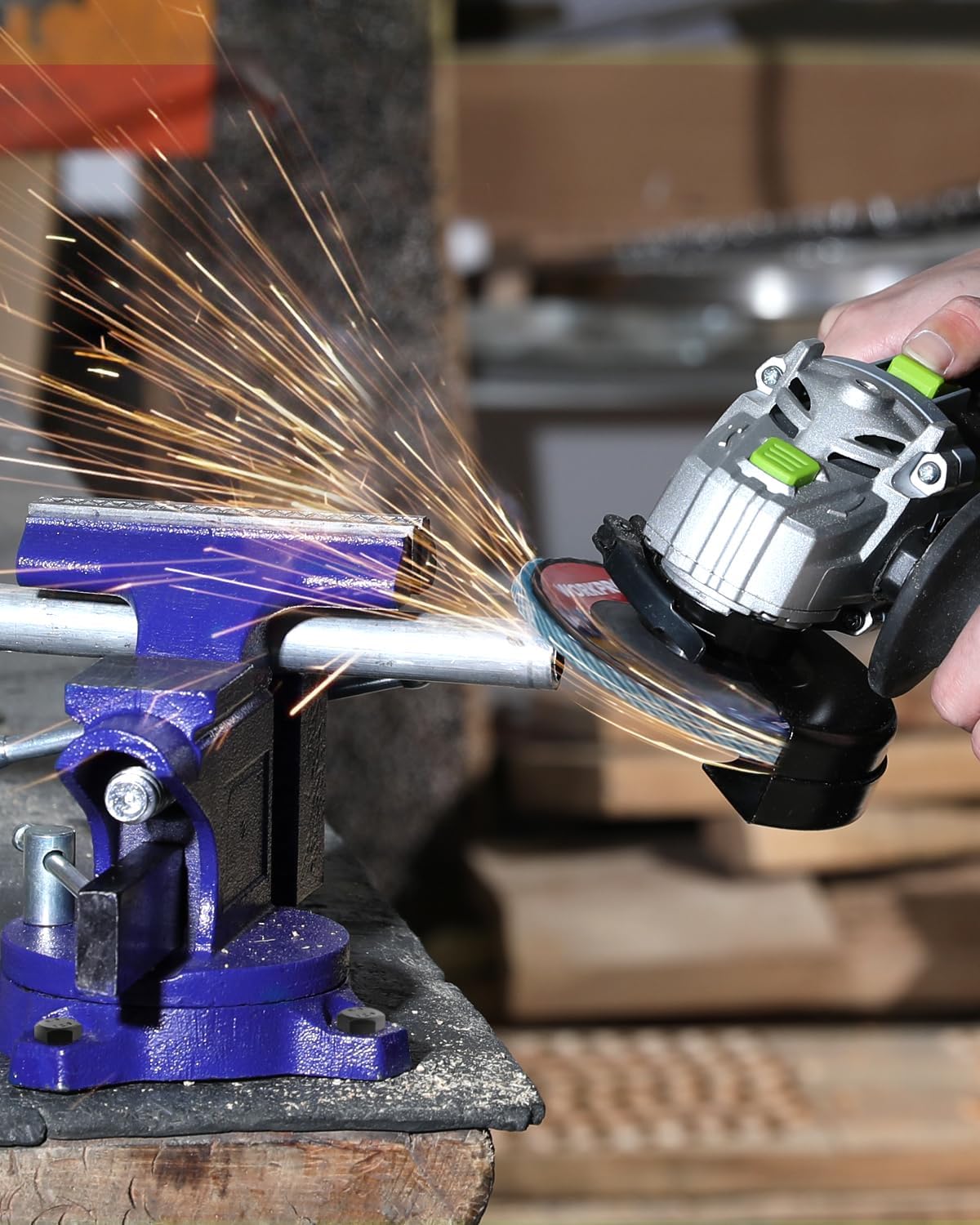 WORKPRO Bench Vise, 4-1/2" Vice for Workbench