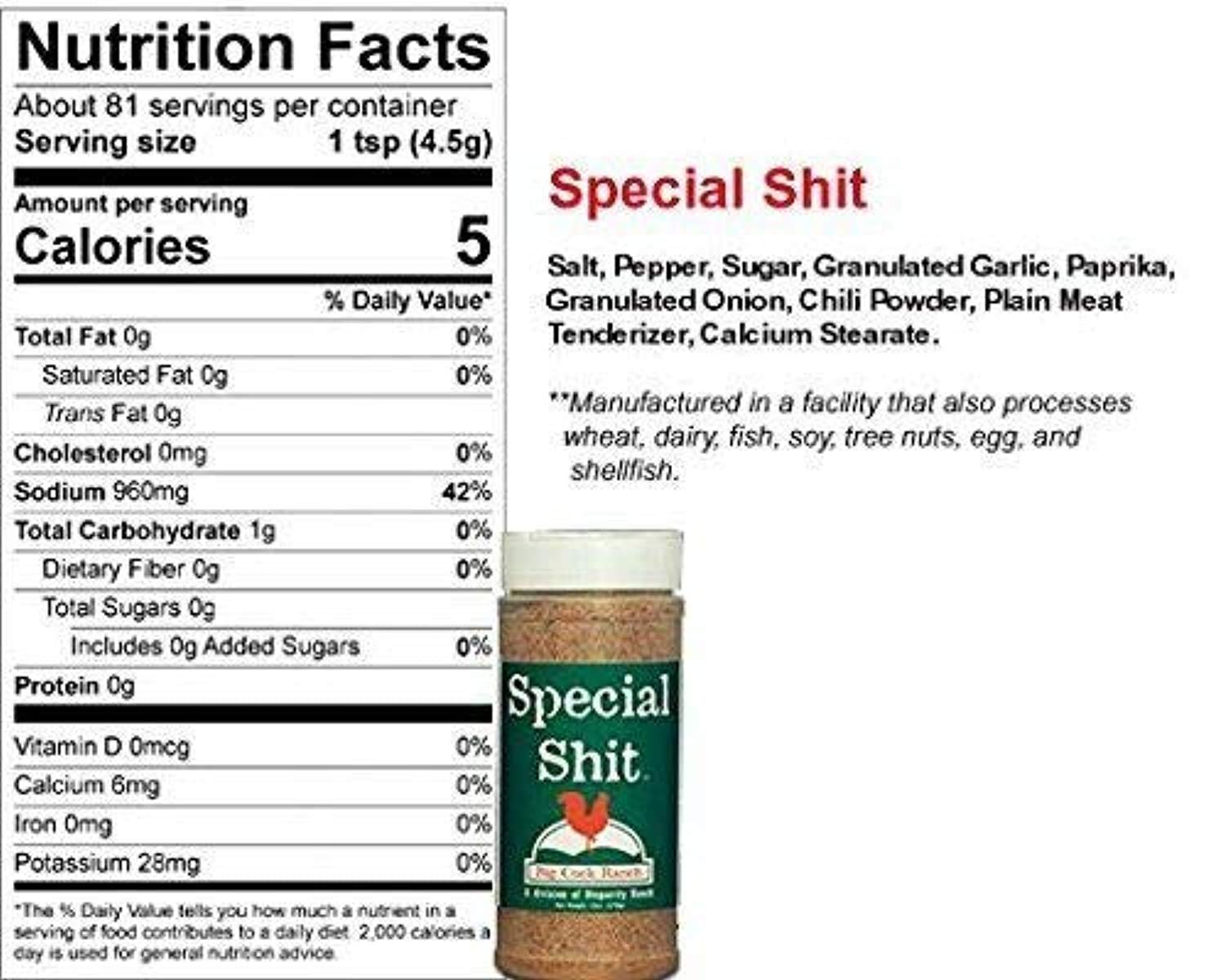 Big Cock Ranch All-Purpose Premium Seasoning Special Shit, Bull Shit, and Good Shit