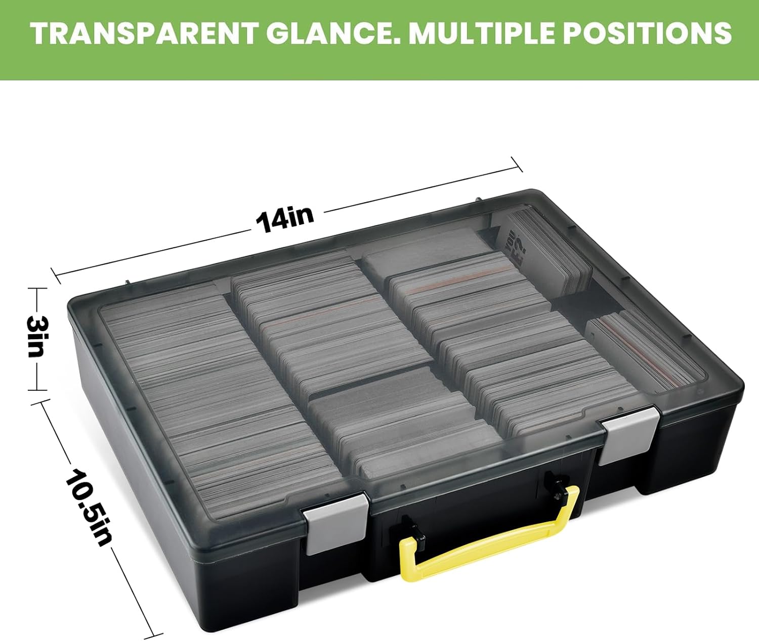 ALKOO 2200+ Trading Card Storage Box for MTG/for CAH, for Sports/Game Cards