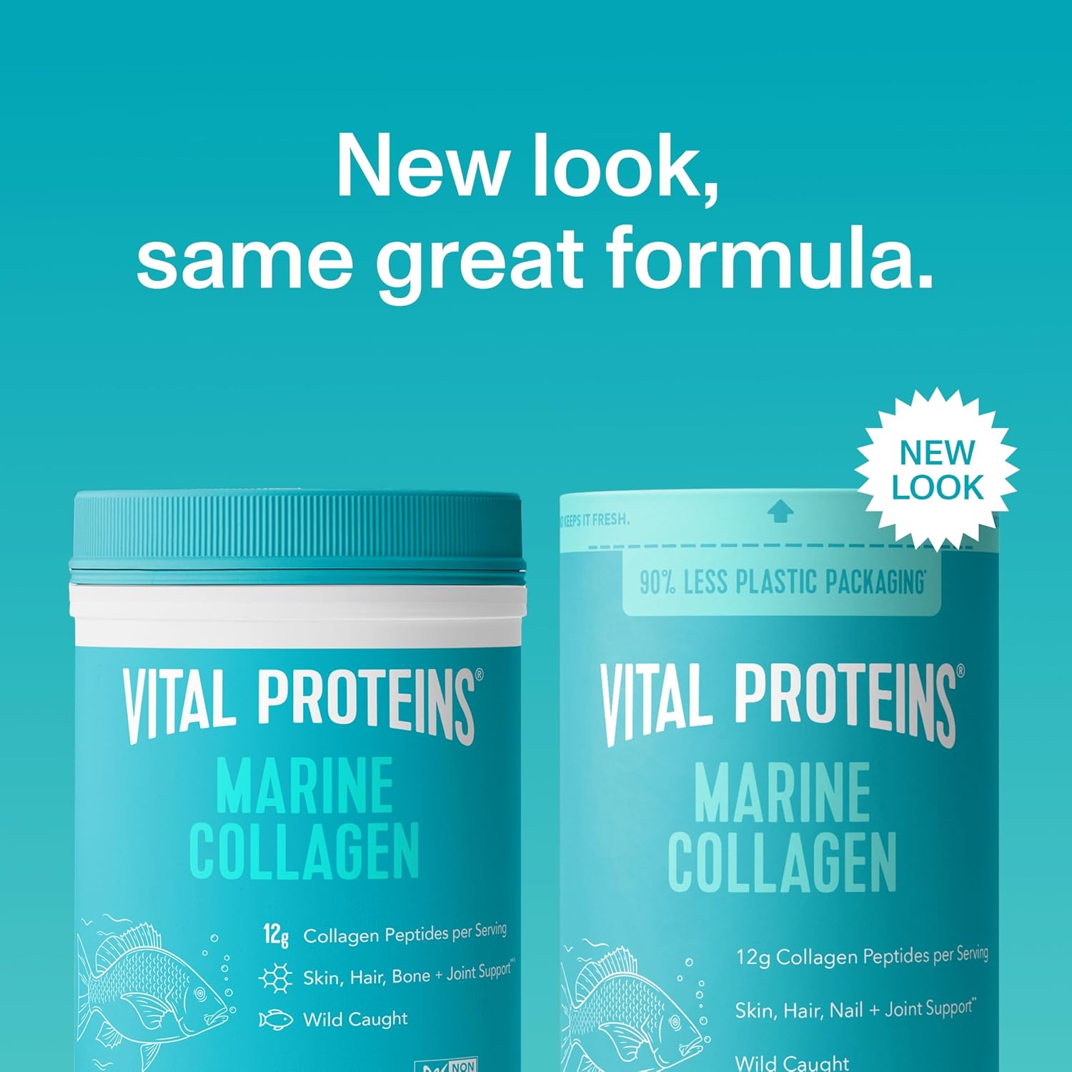 Vital Proteins Marine Collagen, Unflavored Stick Packs, 20 Count | Marine Collagen Peptides, Supports Hair Skin Nails & Joints, 10g Per Packet, Travel-Friendly Stick Packs, 20 Servings