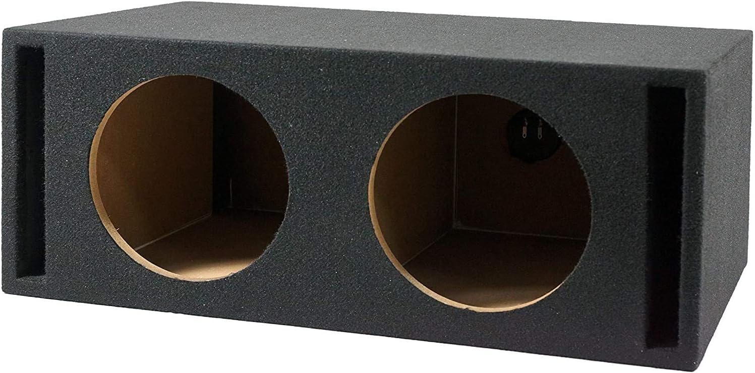 Absolute USA VEGD15 Dual 15-Inch Slot Ported Subwoofer Enclosure, 3/4-Inch MDF