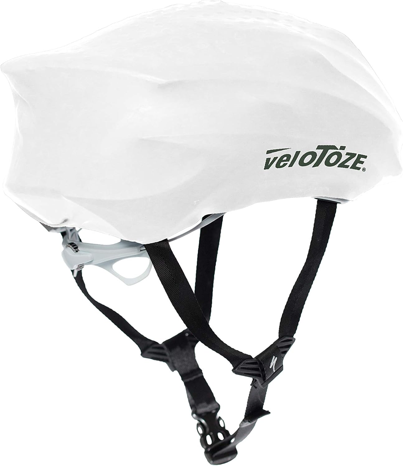 veloToze Cycling Helmet Cover, fits Most Bike Helmets - Keeps Wind, rain and Sun Away from Head; Bright Colors for Visibility
