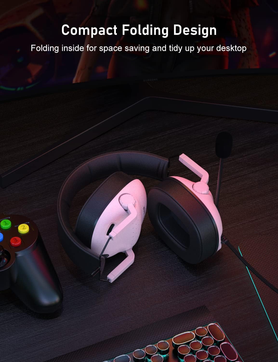 SENZER SG500 Gaming Headset with Noise Cancelling Microphone Black