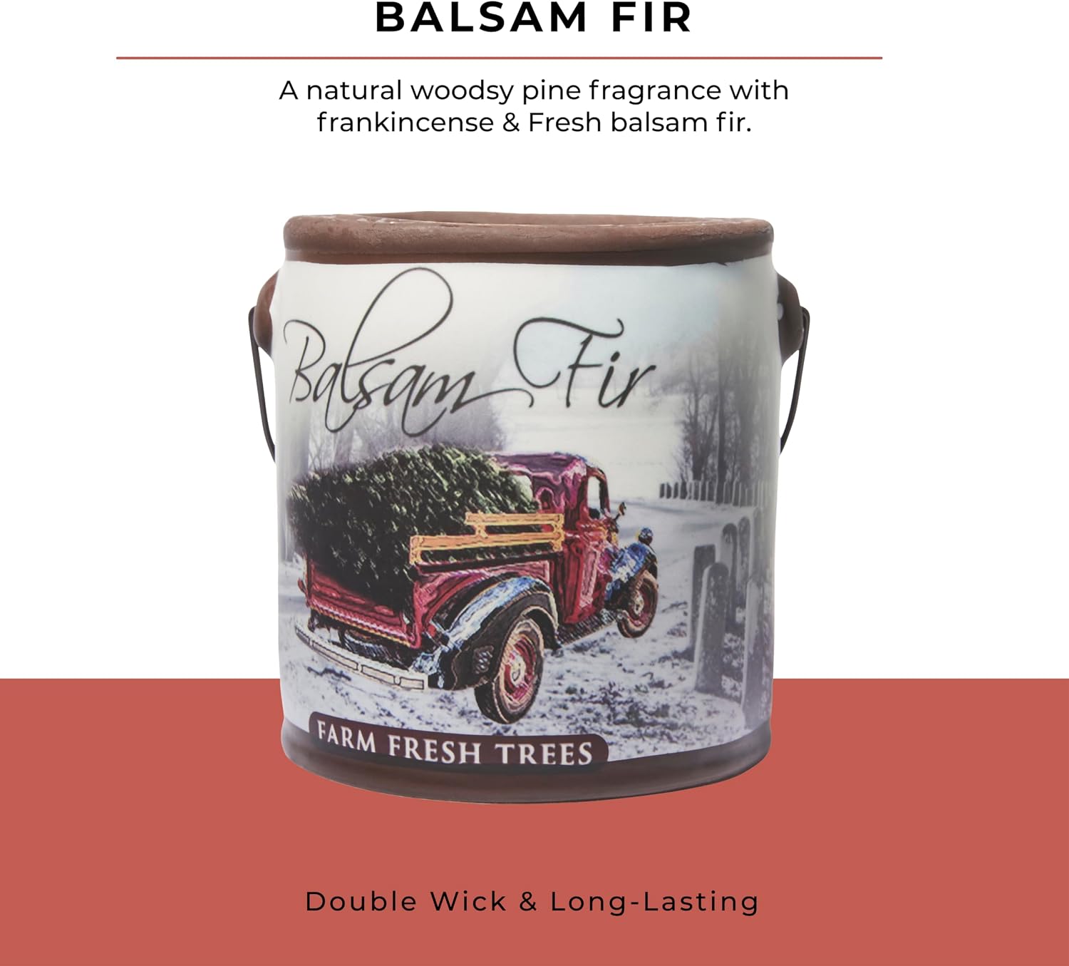 A CHEERFUL GIVER 95hr 20oz Scented Candle - Balsam Fir - Multi-Wick Glass Candle - Gifts For Men and Women
