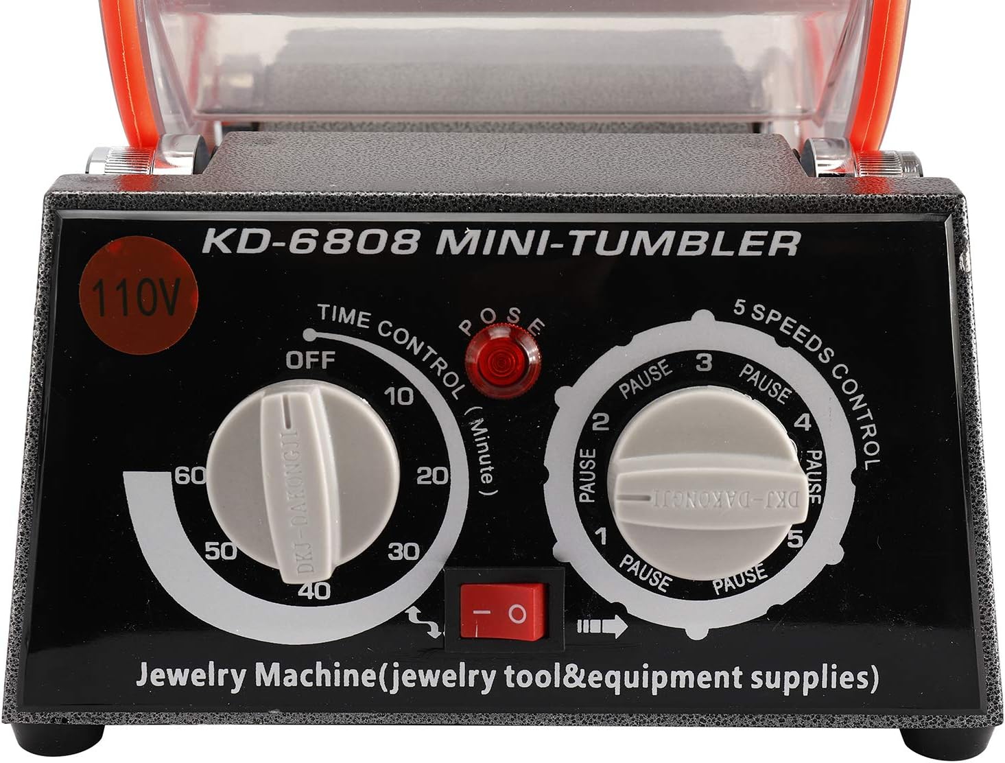 YaeMarine 110V 80W Jewelry Polisher Tumbler 3kg 6.6 Lbs Capacity Jewelry Polisher Machine Tumbler