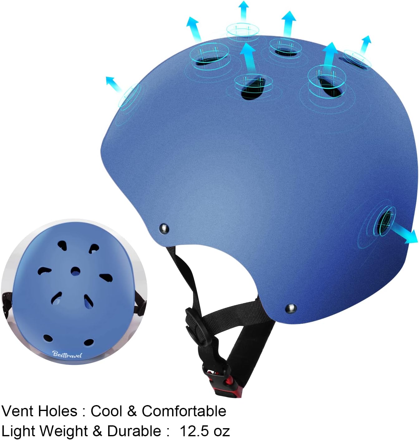 Besttravel Kids Helmet, Toddler Adjustable Kids Ages 3-8 Years Old Boys Girls Multi-Sports Safety