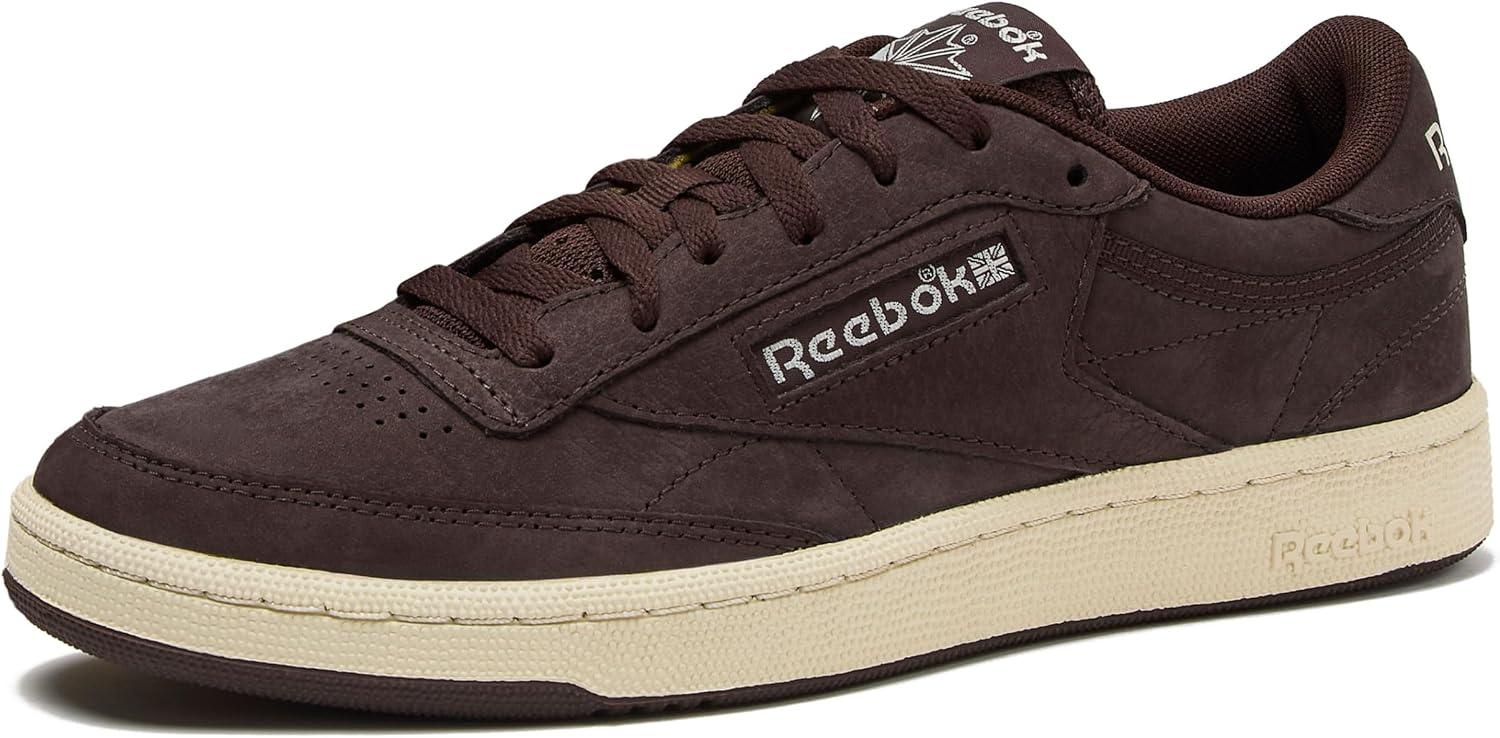 Reebok Club C 85 Mens Tennis Shoes, Casual Fashion White Sneakers for Men