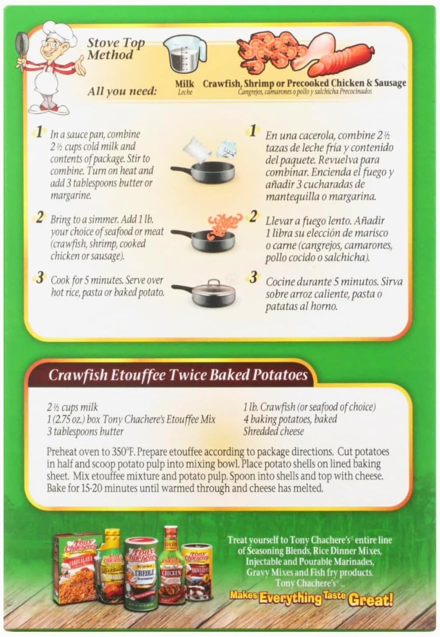 Tony Chachere's Base Creole Etouffee, 4-ounces (Pack of6)