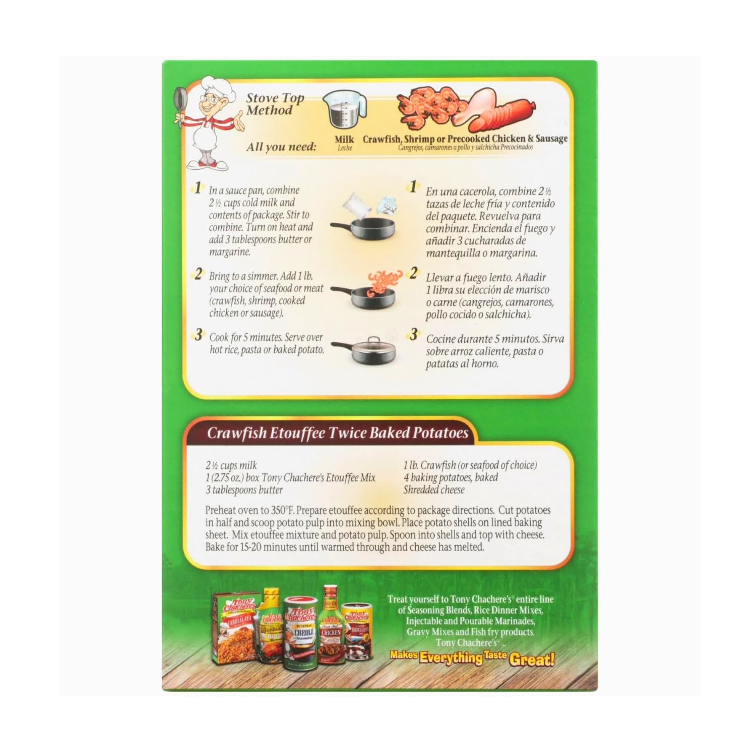 Tony Chachere's Etouffee Mix, 2.75 Ounces (Pack of 1)