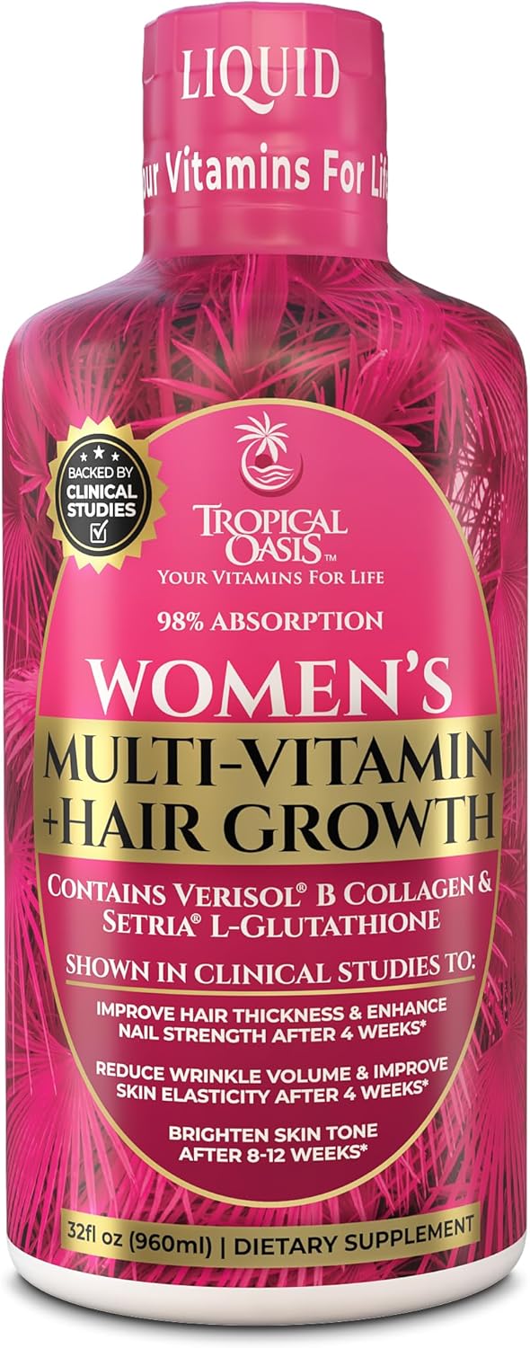 Premium Liquid Multivitamin for Women | Sugar Free Women’s Multivitamin | 100+ Vitamins, Minerals & Herbs Promote Anti-Aging, Heart, Brain & Bone Health |98% Absorption Rate | Non-GMO | 32 Serv