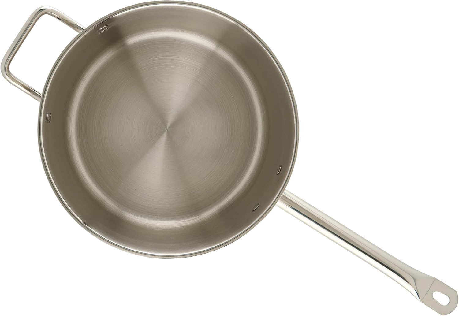 Winco 4 1/2 qt Heavy-Duty 4.5 qt Stainless Steel Sauce Pan with Cover | Even heat distribution, Secure riveted handle, Great for Cooking, Food Preparation and Restaurant Kitchens