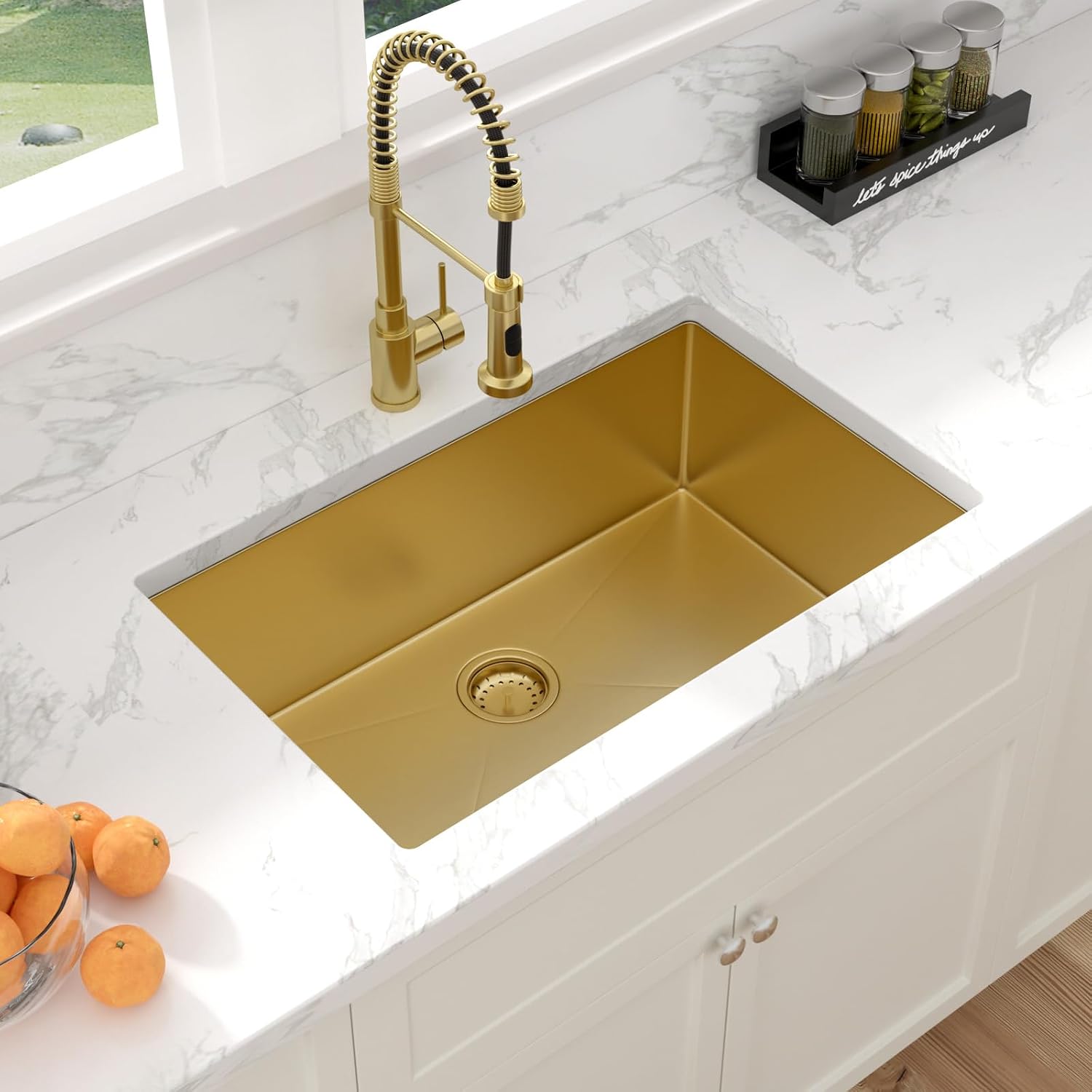 Sarlai 21 Inch Undermount Laundry Sink 21x18x12 Inch Undermount Laundry Utility Sink Deep Single Bowl 16 Gauge Stainless Steel Laundry Tub Sinks