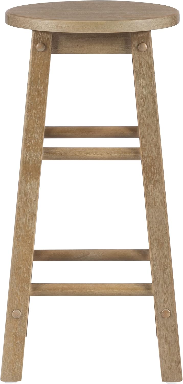 Linon 29-Inch Barstool With Round Seat