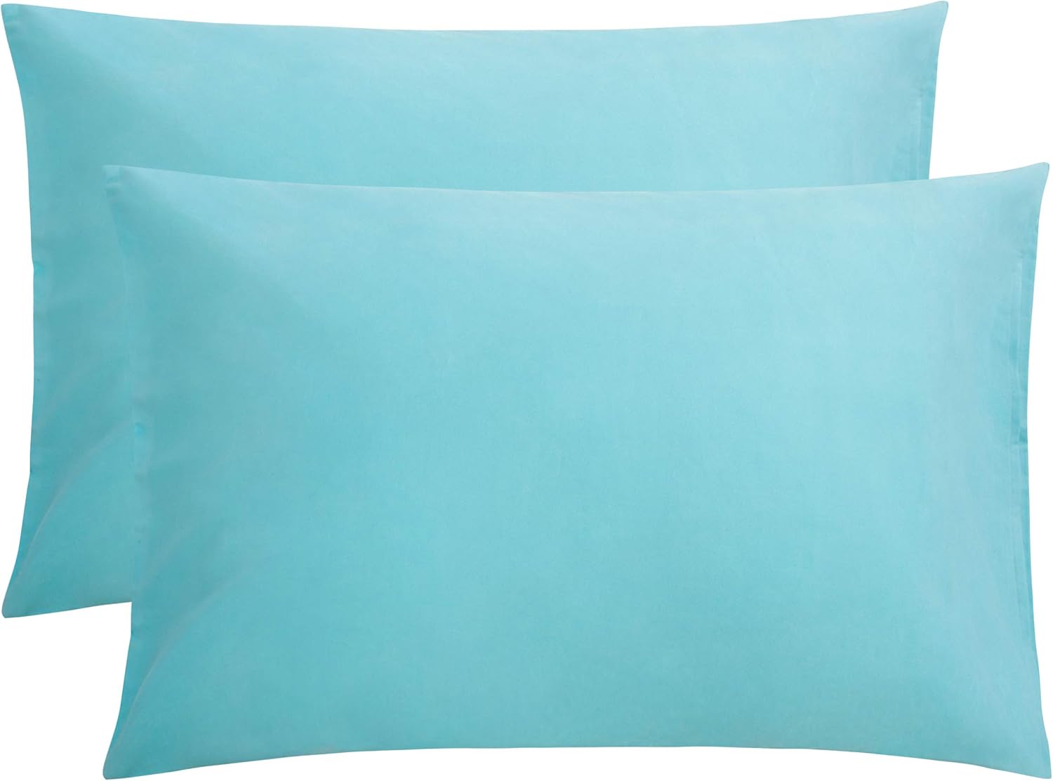 FLXXIE 2-Pack Microfiber Standard Pillow Cases, Envelope Style, White
