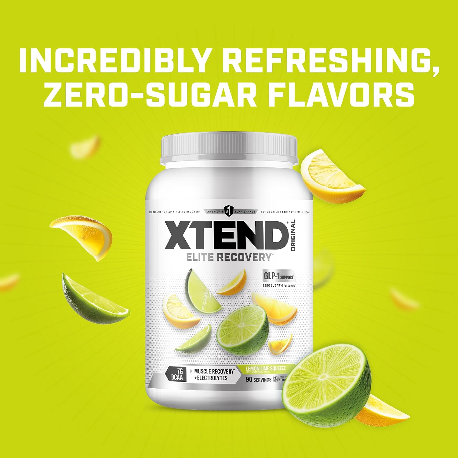 Xtend Original BCAA Powder, 7g BCAAs and 2.5g L-Glutamine for Muscle Recovery Hydration and Lean Muscle, Sugar Free Intra and Post Workout Drink with Electrolytes, Watermelon Explosion, 30 Servings