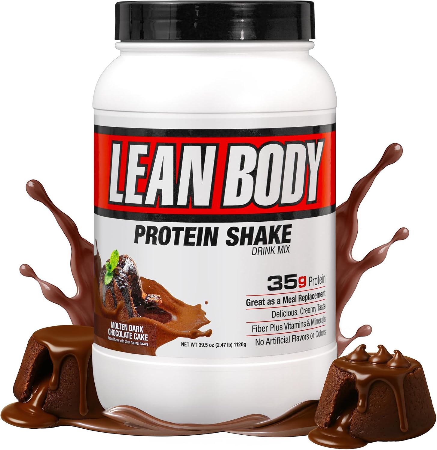 Labrada Nutrition Lean Body Hi-Protein Shake, Strawberry, 2.47-Pound Tub Strawberry Packaging May Vary