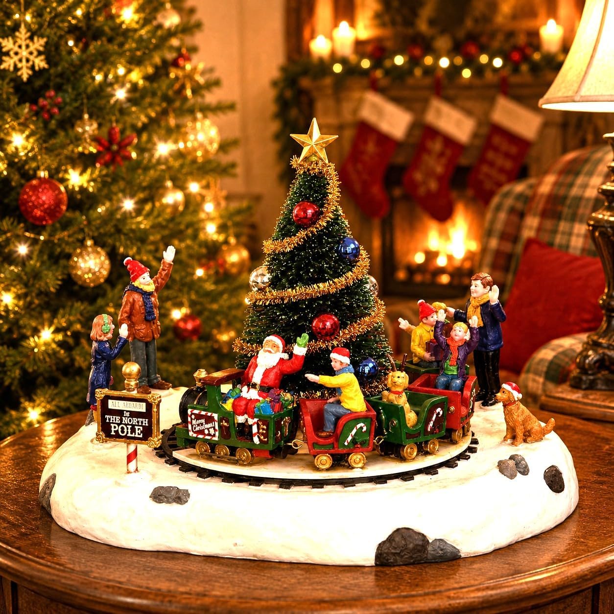 Lemax Christmas Village Santas Kiddie Train Battery Operated (4.5V) - 34631