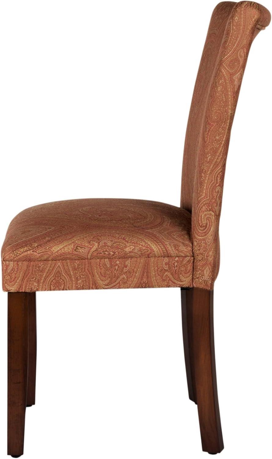 HomePop Parsons Dining Chair - Red & Gold Damask (Single Pack)
