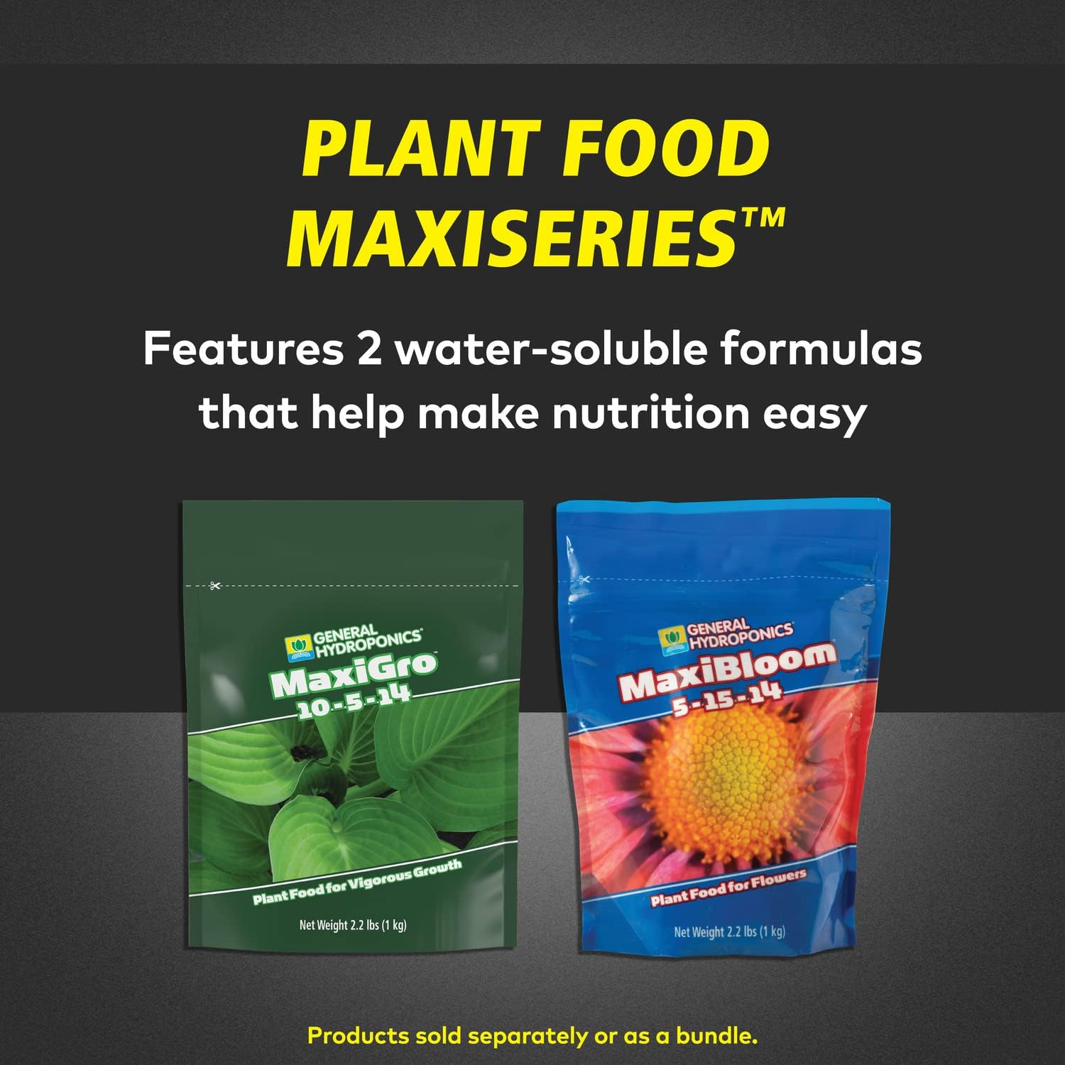 General Hydroponics MaxiGro Plant Food for Vigorous Growth, 2.2 lbs.