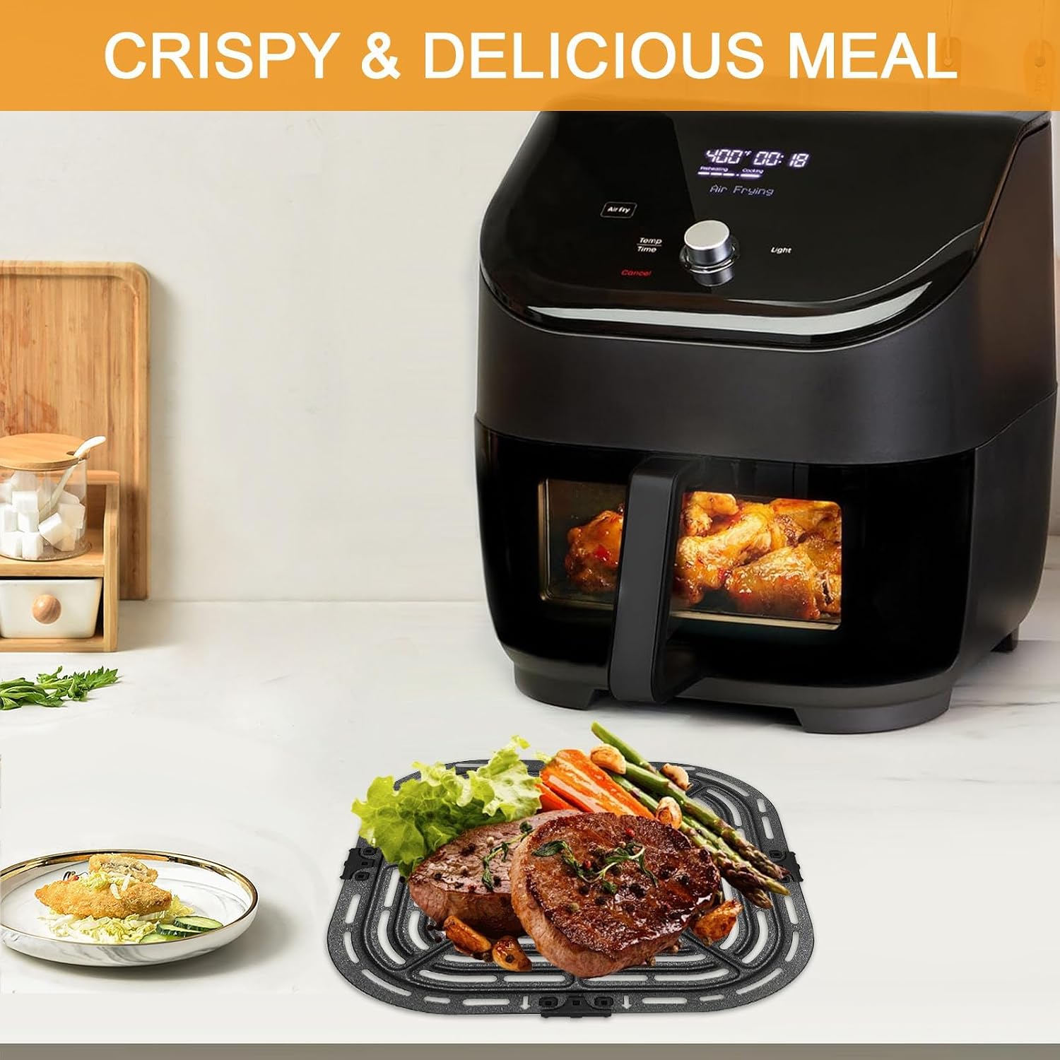 GXF Air Fryer Grill Pan for Instant Pot Vortex Plus 6 in 1 5.7QT 6 QT Gourmia GAF735 6 QT Air Fryer