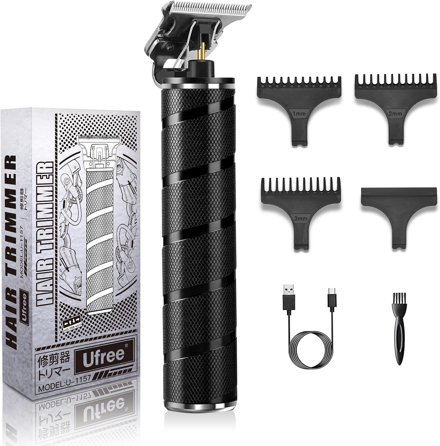 Ufree Beard Trimmer for Men, T-Blade Hair Trimmer, Zero Gap Edger Clippers