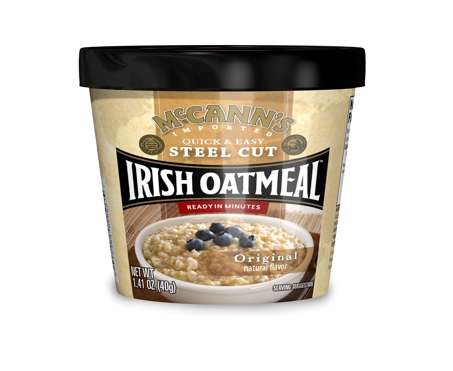McCann's Irish Oatmeal Instant Oatmeal Cup, Maple Brown Sugar, 1.9 Ounce (Pack of 12)