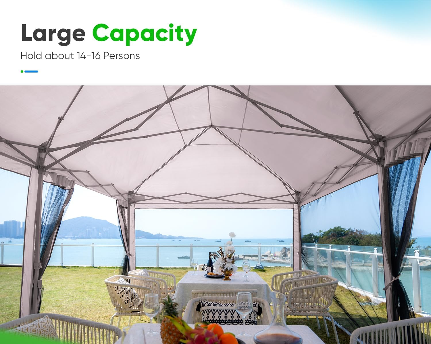 Quictent 10'x10' Pop up Screened Canopy Tent with Mosquito Netting | Portable Easy up Outdoor Screen House Shelter for Patio, Camping and Picnic, Includes Wheeled Carry Bag