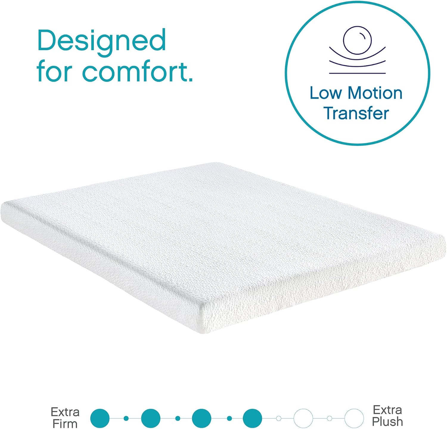 Classic Brands 4.5-Inch Cool Gel Memory Foam Replacement Mattress for Sleeper Sofa Bed Queen, Plush