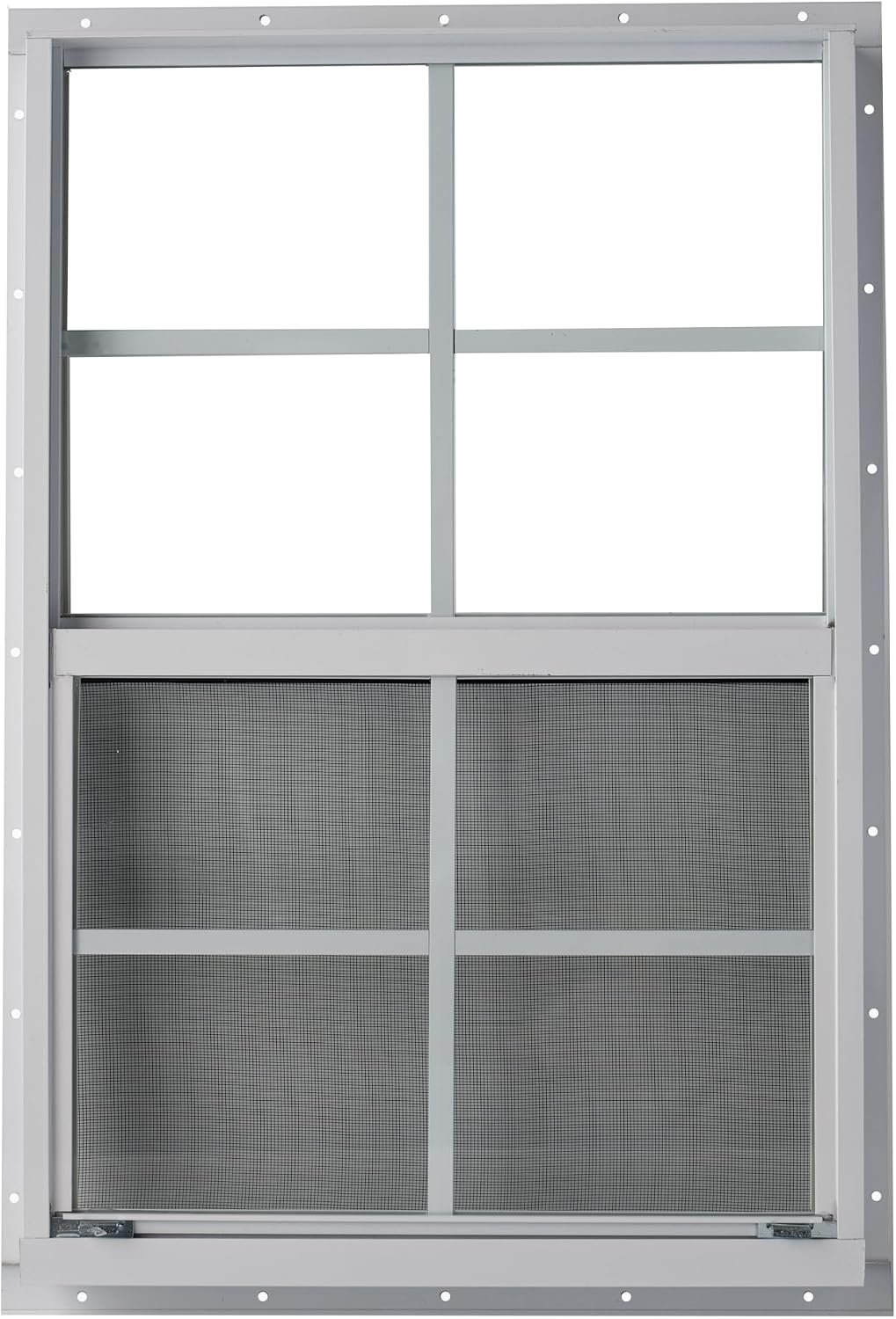 Shed Window 18 x 27 Flush Window Vertical Slider White or Brown (White)