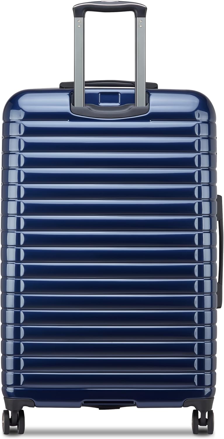 DELSEY PARIS Cruise 3.0, 20 Inch Carry-On Hardside Luggage, Deep Sea Navy | Expandable Suitcase, Lightweight 100% Polycarbonate Shell, Dual-Density Spinner Wheels, USB Port, TSA Lock