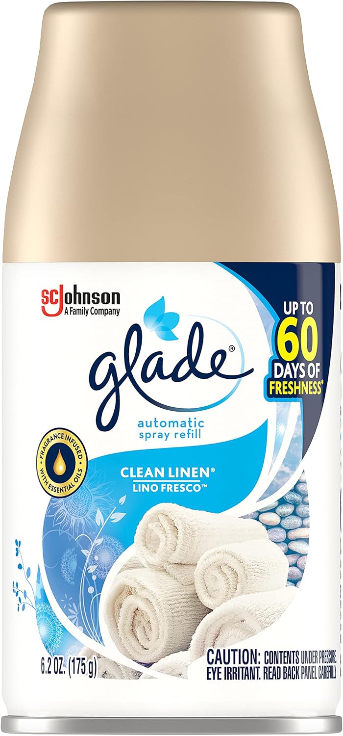 Glade Automatic Spray Refill - Clean Linen 6.2 oz. (Pack of 6)