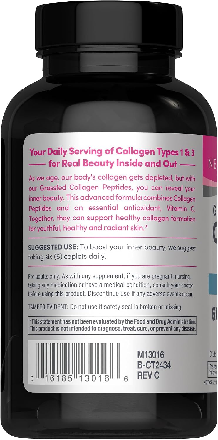 NeoCell Collagen Peptides Pills | 360 Caplets | with Vitamin C | Supplement for Women and Men | Supplement for Women and Men