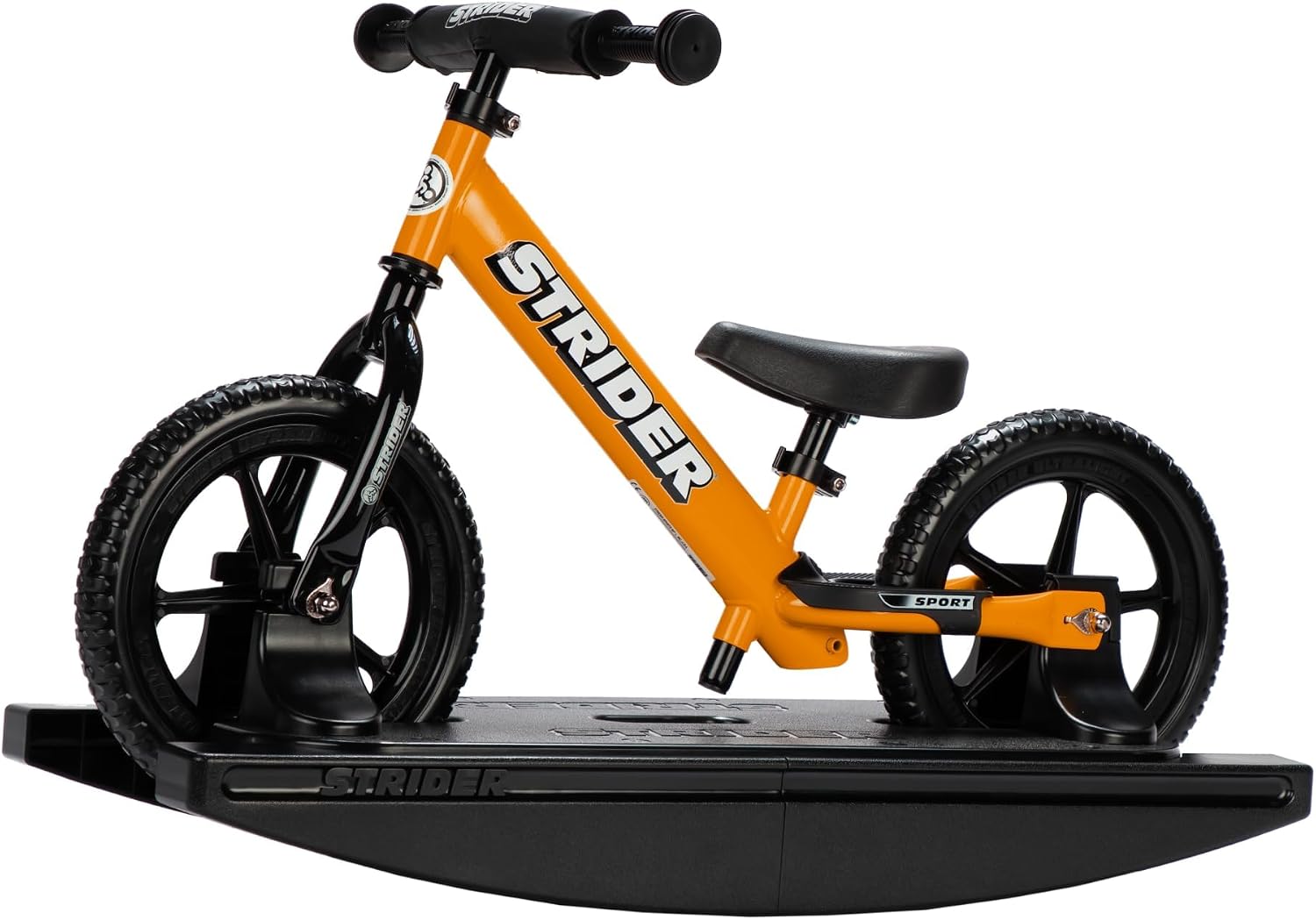 Strider Sport 2-in-1 Rocking Bike, Ages 6 Months–4 Years | For 12 Model, Converts Baby Rocking Toy to Toddler Balance Bike, Tool-Free Adjustments, Wide and Stable Base, Durable Plastic