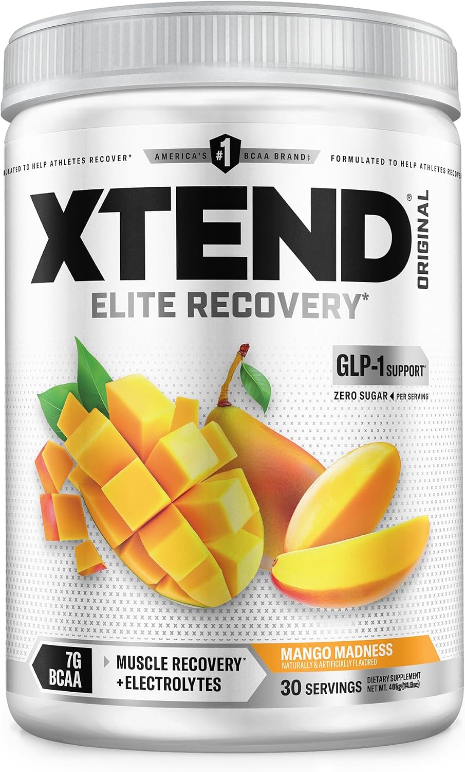 Xtend Original BCAA Powder, 7g BCAAs and 2.5g L-Glutamine for Muscle Recovery Hydration and Lean Muscle, Sugar Free Intra and Post Workout Drink with Electrolytes, Watermelon Explosion, 30 Servings